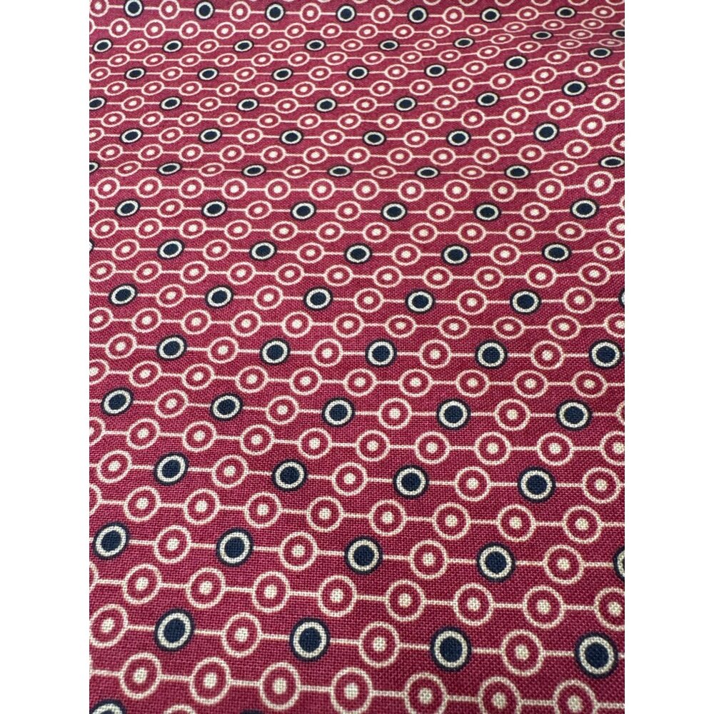 Andover Fabrics Red Circle Pattern Cotton Fabric 11" x 44" Quilting Sewing Mater